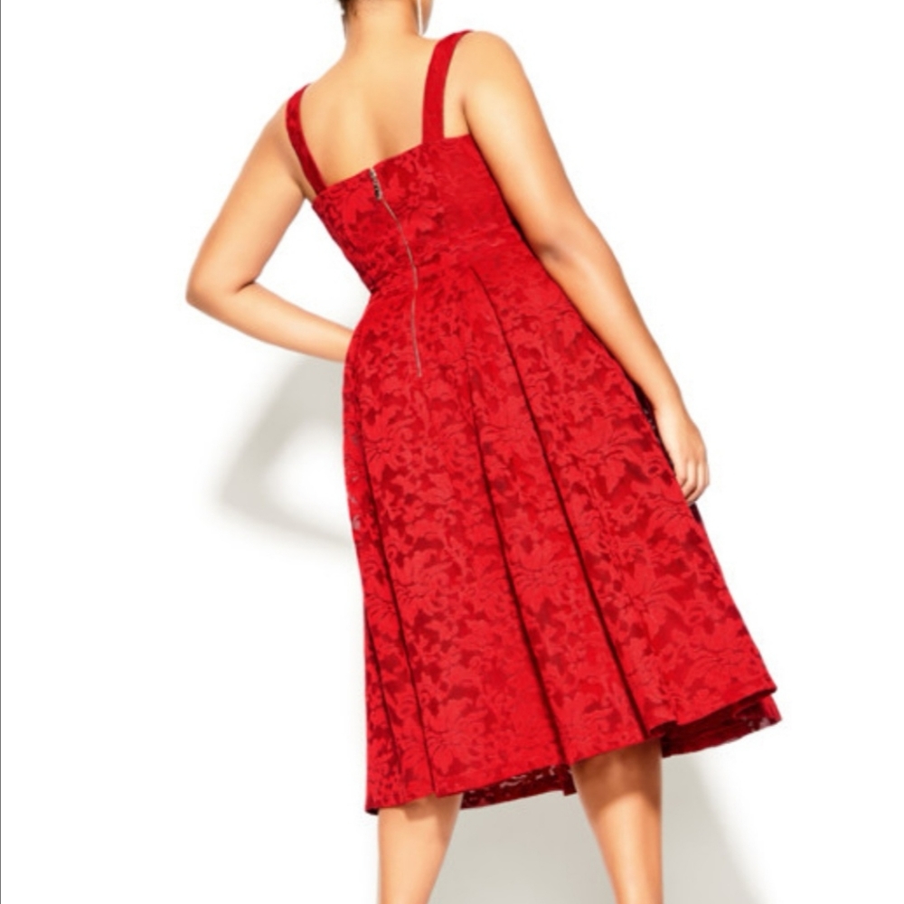 Brand new plus size 20 lace red dress